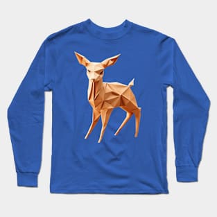 Deer Origami Long Sleeve T-Shirt